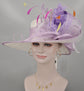 Lavender Feather Sinamay Derby Hat: Kentucky Derby, Tea Party