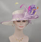 Lavender Feather Sinamay Derby Hat: Kentucky Derby, Tea Party