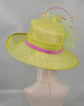 Lime Green Kentucky Derby Hat: Feather Flower Tea Party Wedding
