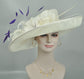 Sinamay Kentucky Derby Hat: Wide Brim Tea Party Wedding Hat