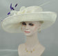 Sinamay Kentucky Derby Hat: Wide Brim Tea Party Wedding Hat