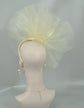 Off White Crinoline Fascinator Hat: Kentucky Derby, Wedding Tea Party