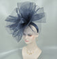 Navy Crinoline Fascinator Hat: Kentucky Derby, Wedding, Tea Party
