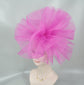 Hot Pink Crinoline Fascinator Hat: Kentucky Derby, Wedding, Tea Party