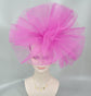 Hot Pink Crinoline Fascinator Hat: Kentucky Derby, Wedding, Tea Party
