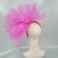 Hot Pink Crinoline Fascinator Hat: Kentucky Derby, Wedding, Tea Party
