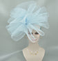 Light Blue Crinoline Fascinator Hat: Kentucky Derby, Wedding, Tea Party