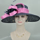 Navy Sinamay Kentucky Derby Hat: Wide Brim Royal Ascot Hat