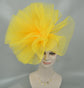 Lemon Yellow Crinoline Fascinator: Kentucky Derby Wedding Tea Party Hat
