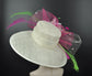 Sinamay Kentucky Derby Hat: Wide Brim Tea Party Ascot Hat