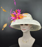 Sinamay Dome Hat: Audrey Hepburn Style, Kentucky Derby Tea Party Hat