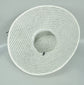 White Sinamay Derby Hat: Black Feather Ascot Race Day Hat