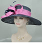 Navy Sinamay Kentucky Derby Hat: Wide Brim Royal Ascot Hat