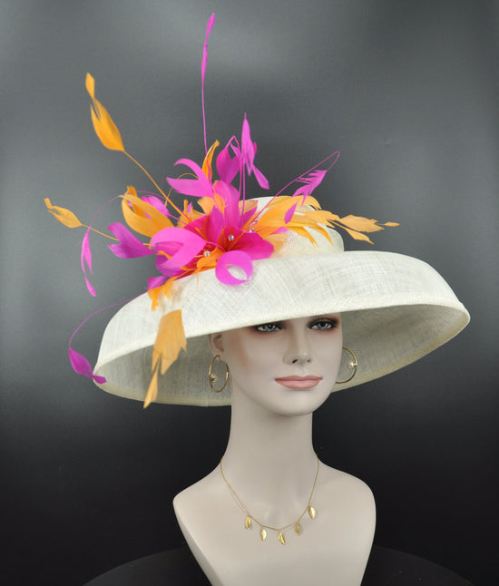 Sinamay Dome Hat: Audrey Hepburn Style, Kentucky Derby Tea Party Hat