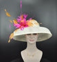 Sinamay Dome Hat: Audrey Hepburn Style, Kentucky Derby Tea Party Hat