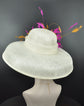 Sinamay Dome Hat: Audrey Hepburn Style, Kentucky Derby Tea Party Hat