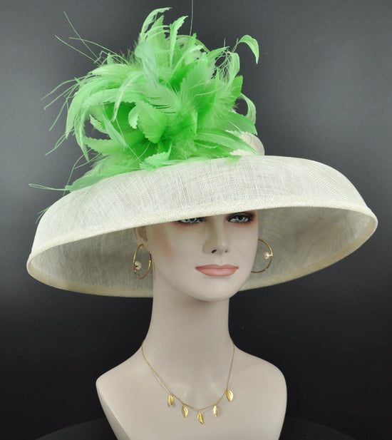 Sinamay Dome Hat: Audrey Hepburn Style, Kentucky Derby, Tea Party