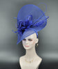 Royal Blue Feather Fascinator Hat: Kentucky Derby Wedding Party
