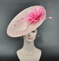 Blush Pink Fascinator Hat: Kentucky Derby, Tea Party, Ascot Races