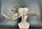 22089 Taupe Royal Ascot Horse Race Oaks day hat Carriage Tea Party Wedding Kentucky Derby Hat Party Hat Wide Brim  Wide Brim Hat