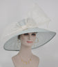 Powder Blue Sinamay Kentucky Derby Hat: Wide Brim Wedding Tea Party