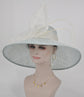 Powder Blue Sinamay Kentucky Derby Hat: Wide Brim Wedding Tea Party