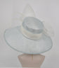 Powder Blue Sinamay Kentucky Derby Hat: Wide Brim Wedding Tea Party