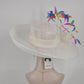 Church Kentucky Derby Carriage Tea Party Wedding Wide Brim Woman&