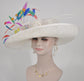 Church Kentucky Derby Carriage Tea Party Wedding Wide Brim Woman&