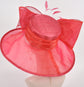 Red  Kentucky Derby Hat, Church Hat, Wedding Hat, Easter Hat, Tea Party Hat Wide Brim Royal Ascot Horse Race Oaks day hat