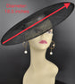 Wide Brim White Sinamay Fascinator Hat: DerbyMillinery Supply (23.03 Diameter)