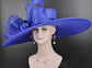 Royal Blue Derby Hat: Ascot Wedding Tea Party Hat