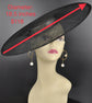 Large Brim Sinamay Fascinator Hat: DerbyMillinery Supply (18.5")