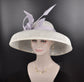 Audrey Hepburn Style Sinamay Dome Hat: Kentucky Derby Tea Party