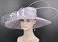 Lilac Wide Brim Sinamay Hat: Kentucky Derby, Tea Party, Wedding