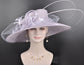 Lilac Wide Brim Sinamay Hat: Kentucky Derby, Tea Party, Wedding