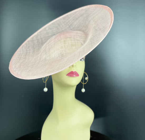 Sinamay Kentucky Derby Hat Base: Upturned Brim DIY Millinery Supply (16.14" Diameter)