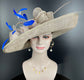 Church Kentucky Derby Hat Carriage Tea Party Wedding Wide Brim Woman&