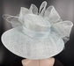 Powder Blue Sinamay Derby Hat: Royal Ascot, Tea Party Wedding