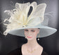 Powder Blue Kentucky Derby Hat: Sinamay Wedding Ascot Hat