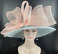 Powder Blue Sinamay Derby Hat: Ascot, Tea Party, Wedding