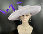 Lilac Sinamay Kentucky Derby Hat: Wide Brim Royal Ascot Occasion