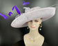 Lilac Sinamay Derby Hat: Wide Brim Royal Ascot Occasion