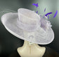 Lilac Sinamay Kentucky Derby Hat: Wide Brim Royal Ascot Occasion