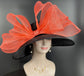Black Jumbo Bow Wide Brim Kentucky Derby Hat, Ascot Hat for Wedding & Tea Party, Garden Party Hat, Mother of the Bride, Church