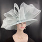 Powder Blue Sinamay Derby Hat: Royal Ascot, Tea Party Wedding