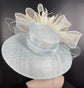 Powder Blue Kentucky Derby Hat: Sinamay Wedding Ascot Hat