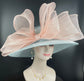 Powder Blue Sinamay Derby Hat: Ascot, Tea Party, Wedding