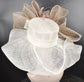 Wide Brim Sinamay Derby Hat: Church Wedding Tea Party Hat