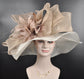 Wide Brim Sinamay Derby Hat: Church Wedding Tea Party Hat